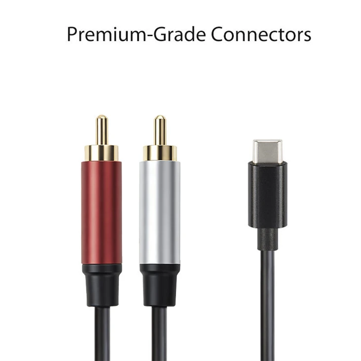 USB C To 2 RCA Cable high quality USB C To 2 RCA Cable high quality